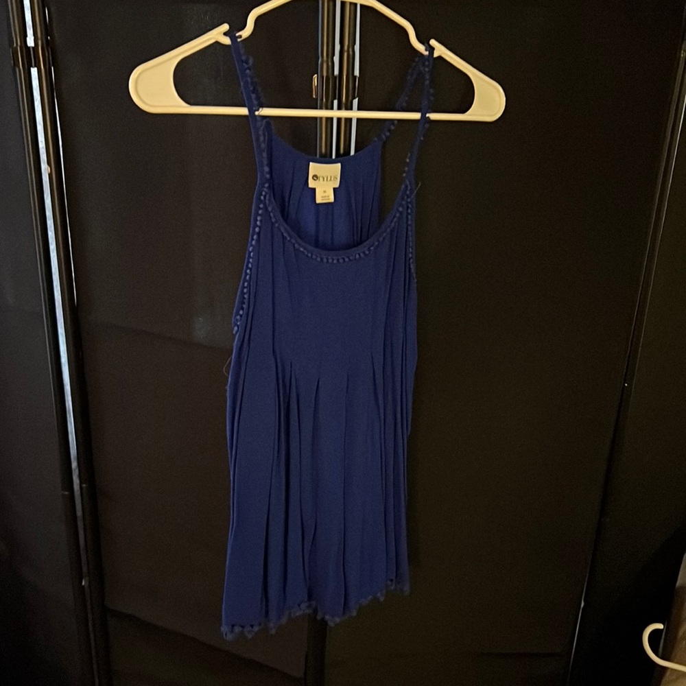 Blue tank